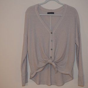 Abercrombie & Fitch Drapey Button-Down Tee